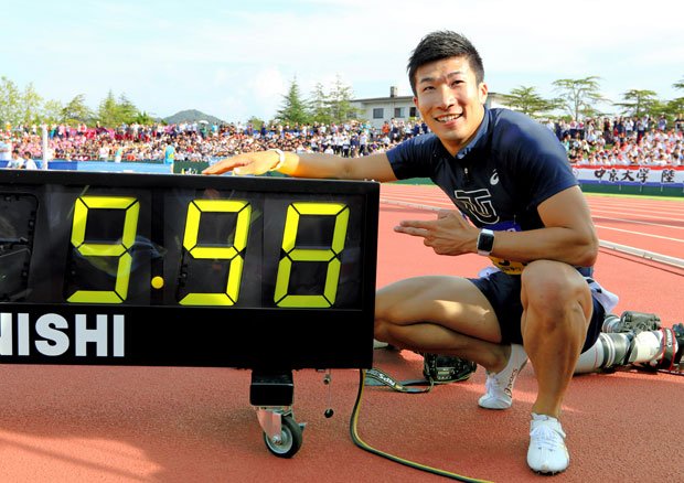 ９月の日本学生対校選手権１００メートルで９秒９８！桐生祥秀選手には心から拍手を送りたいです　（ｃ）朝日新聞社