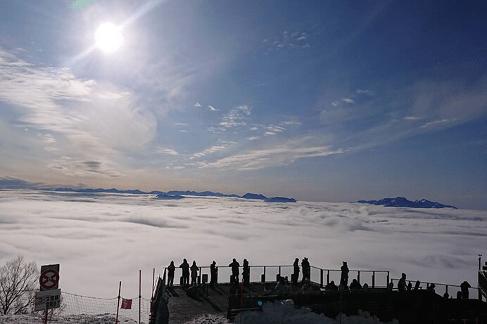 SORA terraceで冬の雲海を堪能しよう（竜王スキーパーク）