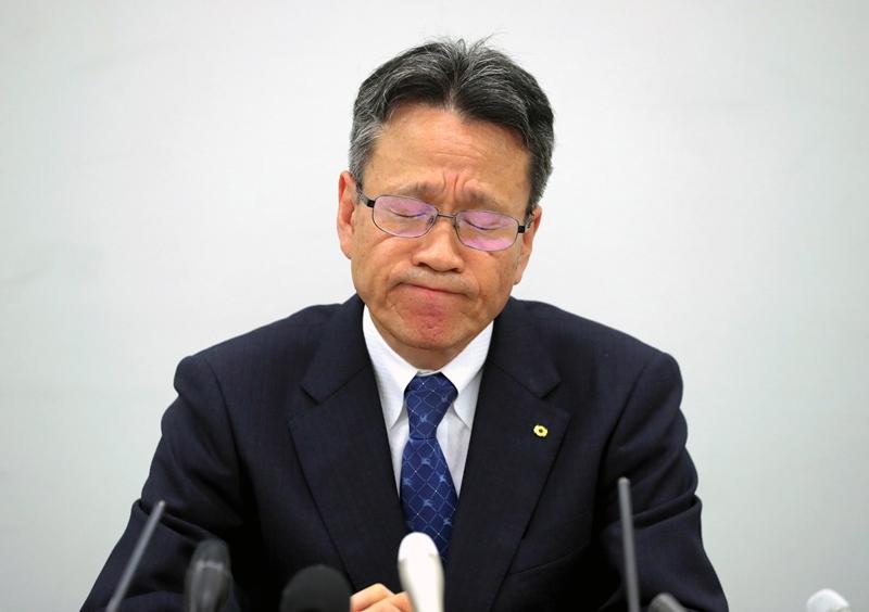 9月27日に謝罪会見を行った関西電力の岩根茂雄社長（C）朝日新聞社