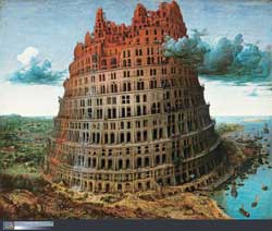 「バベルの塔」１５６８年頃／これがピーテル・ブリューゲル１世の「バベルの塔」。実際のサイズは５９．９×７４．６センチ　（ｃ）Ｍｕｓｅｕｍ　ＢＶＢ，　Ｒｏｔｔｅｒｄａｍ，　ｔｈｅ　Ｎｅｔｈｅｒｌａｎｄｓ