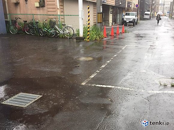 雨が強まった札幌（2017年6月25日）　撮影：日本気象協会北海道支社　岡本肇