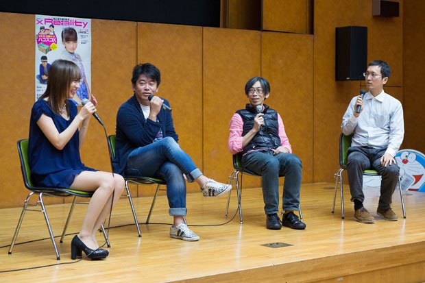 登壇した鎌田さん、堀江さん、藤井直敬さん、高橋建滋さん(撮影/写真部・工藤隆太郎)