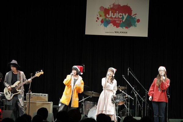 ソニー【Hi-Res Fresh Live “Juicy”Vol.3】瀧川ありさ/anderlust/Leolaの3組が“ゾクゾクする”共演！ラストは「恋人はサンタクロース」をセッション