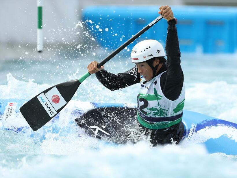 ＮＨＫ杯で日本選手トップの３位に入り、東京五輪代表を決めた羽根田卓也　（ｃ）朝日新聞社