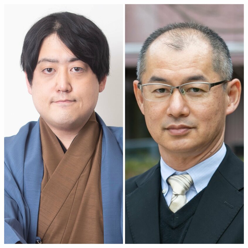 ミスター武士道さん(左)と古野貢教授