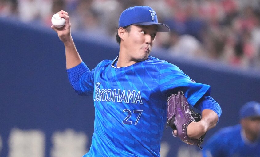 DeNAに移籍して初登板した藤浪晋太郎（日刊スポーツ）