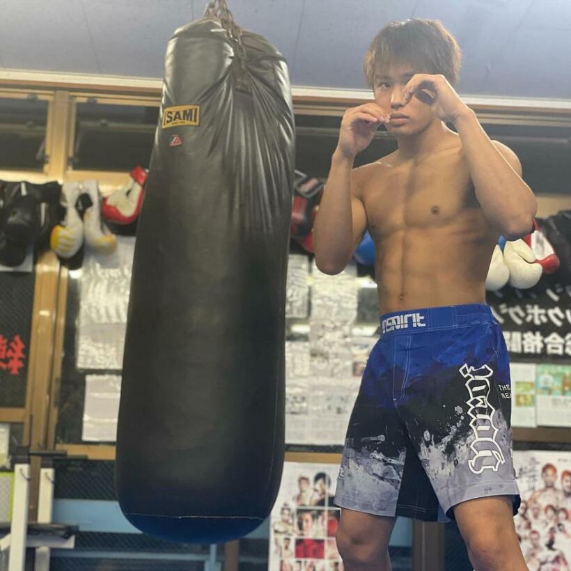 日本MMA界、期待の新星・平良達郎（画像は本人のインスタグラムから【t.tatsurooo6】）