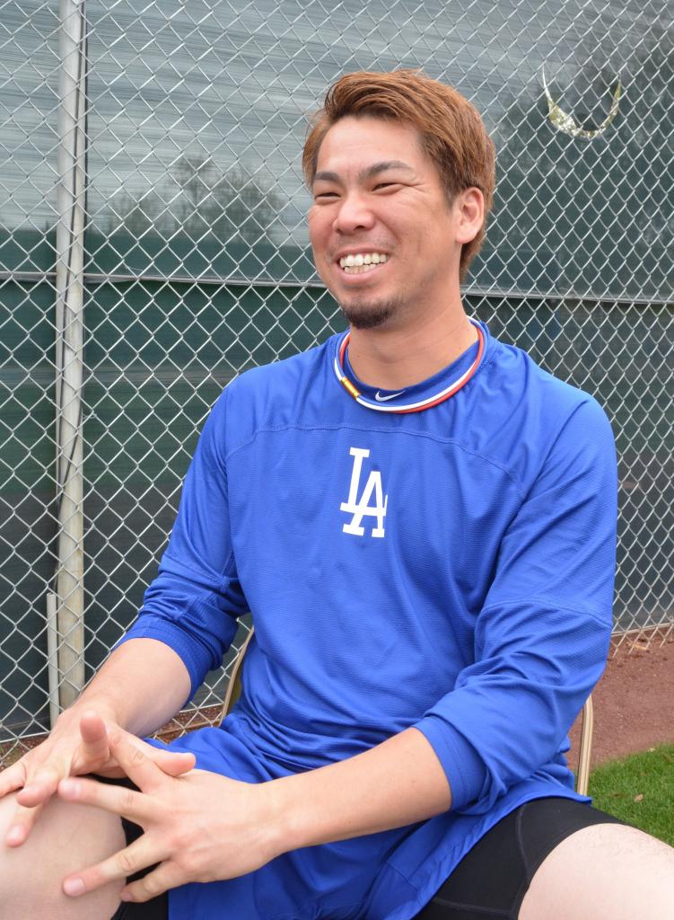 ドジャース時代の前田健太（C）朝日新聞社