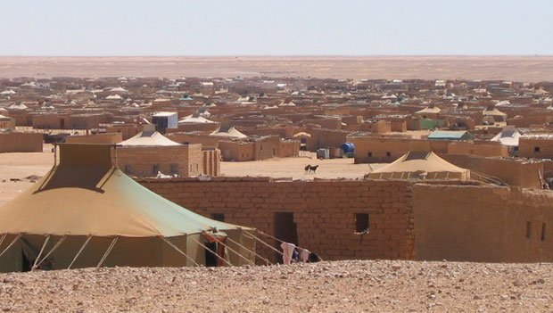 アルジェリアにつくられた西サハラ難民キャンプ。５カ所に分かれ、２０万人が生活する（撮影／川名生十）