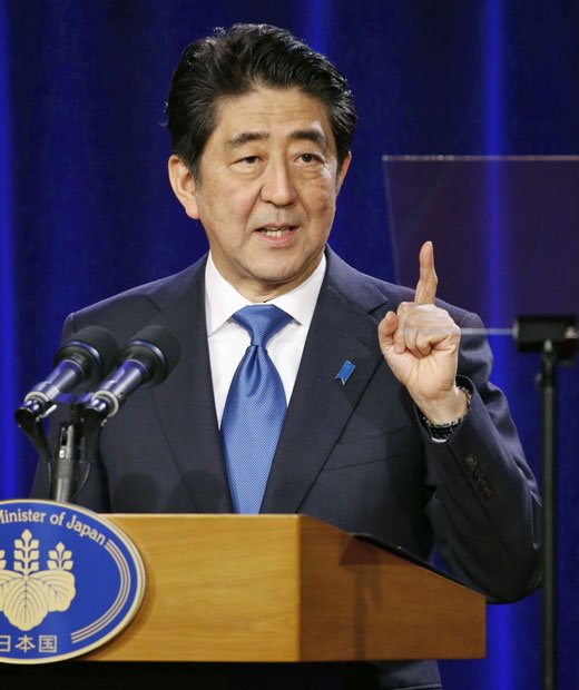 安倍首相の頭の中は安保法制のことでいっぱい　（ｃ）朝日新聞社　＠＠写禁