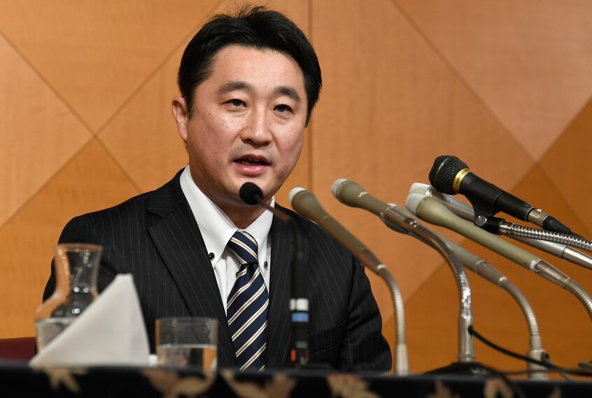 2019年に北海道知事選に立候補した際の石川知裕・元衆院議員
