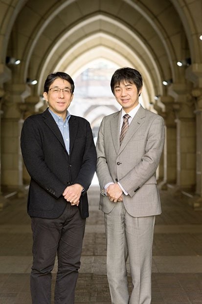 佐倉統さん（写真左）と、池谷裕二さん。池谷「ビッグデータで脳を網羅的に解明し、人間の独自性を探っていきたい」（撮影／加藤夏子）