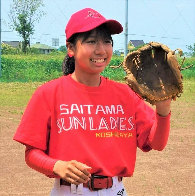 埼玉SUNレディース越谷の星川陽菜さん（14）。チームではキャプテンを務めている（撮影/國府田英之）