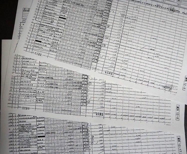 招致委員会が処分した帳簿のコピー「９１（平成３）年度の支出記入帳のコピー」。「長野県」調査報告書から（以下同）