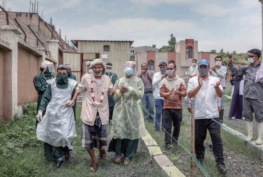 国境なき医師団が支援を行うイエメンのイッブ県にあるアル・サフル新型コロナウイルス感染症治療センター（MSF/Majd Aljunaid）