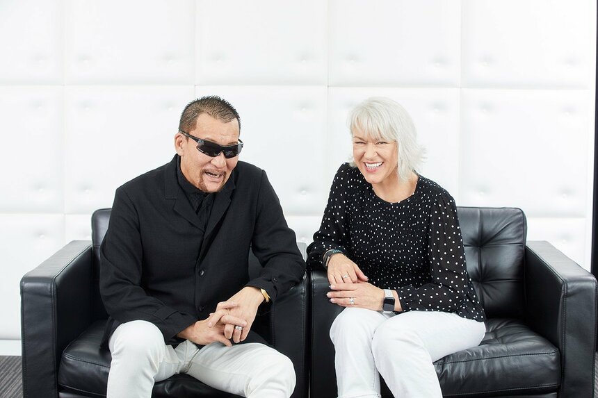 蝶野正洋さんと妻・マルティーナさん（提供）