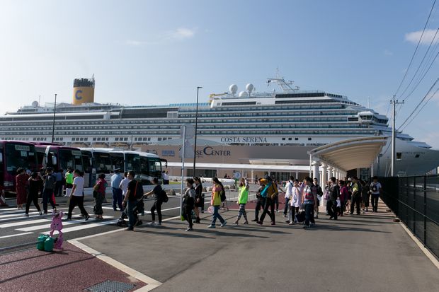 クルーズ客船入港予定数、年間340隻(2016年11月1日現在)も日本一。博多なくして東アジアの船旅は実現できないと言われている(撮影/比田勝大直)