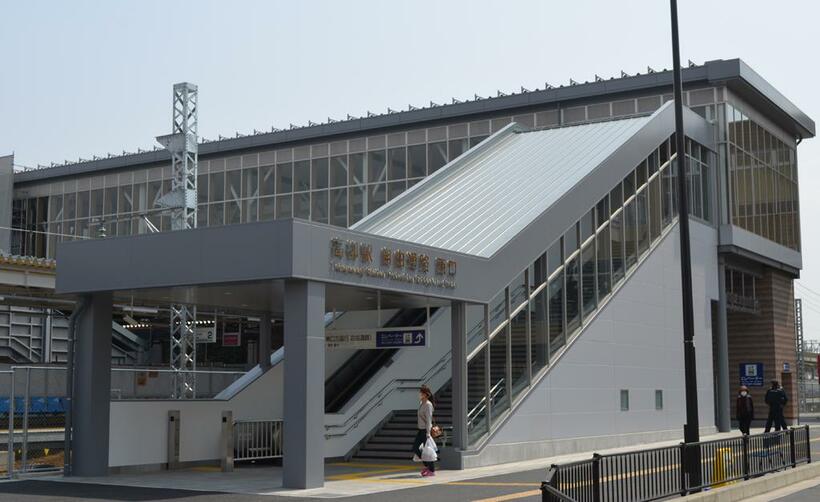 ダイヤ改正のキーポイントになると思われる高柳駅。立体交差化され、橋上駅舎になった。（Ｃ）朝日新聞社