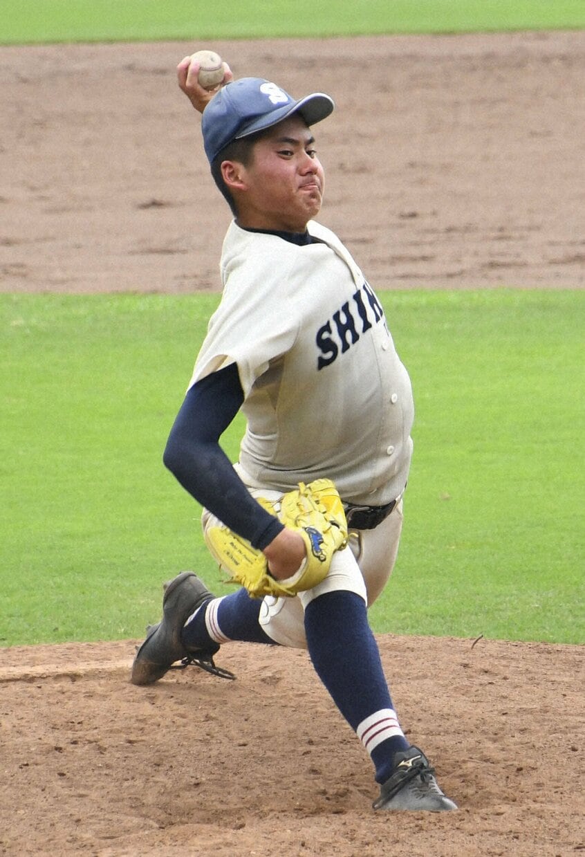神港橘高校時代の金丸夢斗(写真/日刊スポーツ)