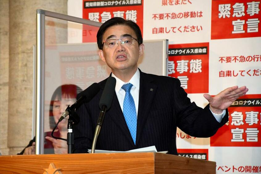 この騒動を大村秀章・愛知県知事はどう見るのか（C）朝日新聞社