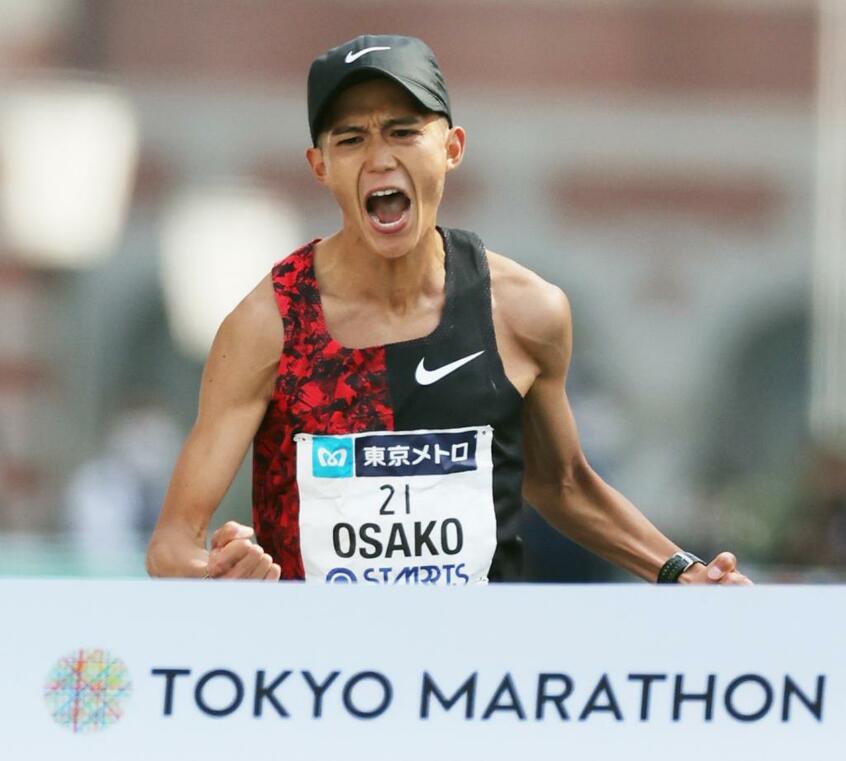 代表の座に近づいた大迫傑（c）朝日新聞社
