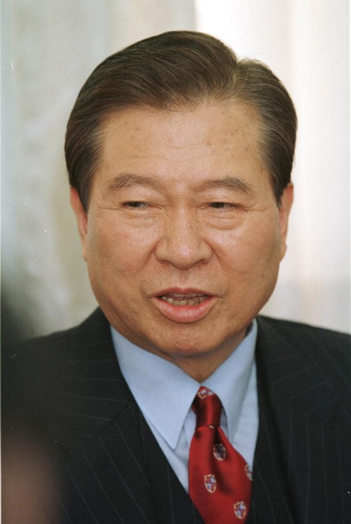 金大中氏（１９９８年）（ｃ）朝日新聞社