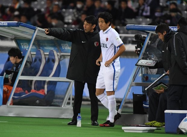 鹿島の石井監督（左）とFW金崎（右）（写真：Getty Images）