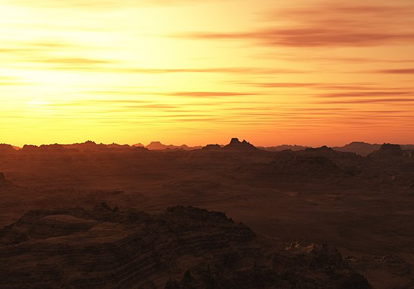 火星は空まで「赤い星」（画像はイメージ）