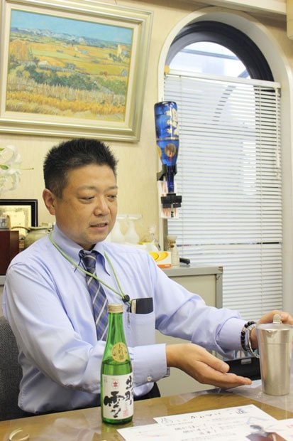 サンシンの沼崎さん。日本酒大好き