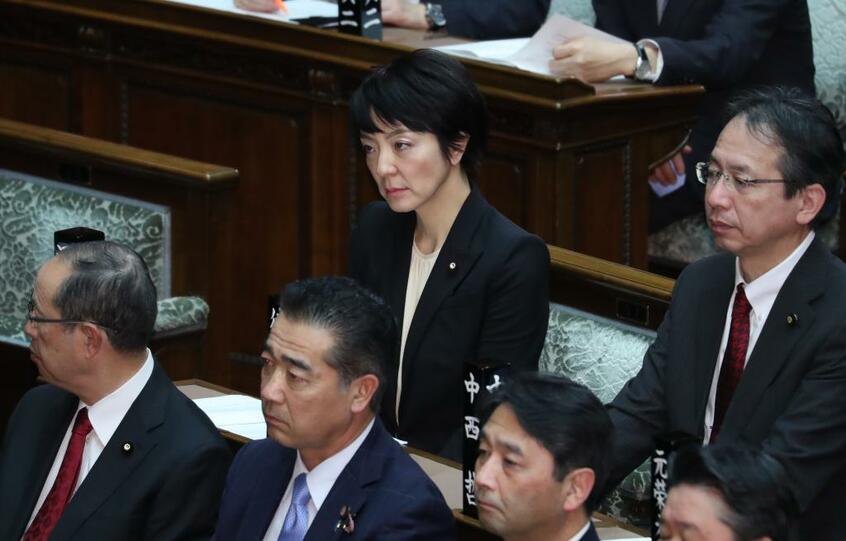 参院本会議に出席する河井案里議員(c)朝日新聞社
