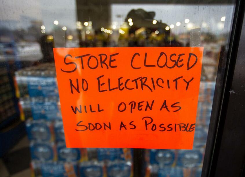 今年2月、大停電が起きたテキサス州では食料品店がほとんど閉店した (GettyImages)