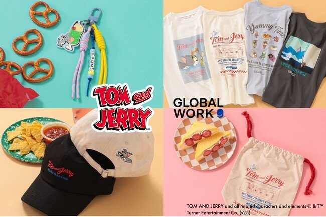 写真・図版（1枚目）| GLOBAL WORK KIDSより大人気アニメシリーズ「トムとジェリー」のコラボレーションアイテムが新登場！
