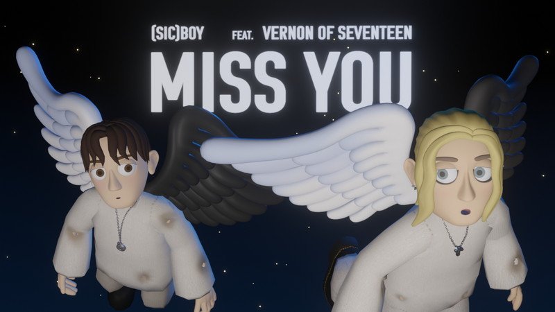 (sic)boy×Vernon of SEVENTEENのコラボ曲「Miss You」サプライズ配信、アニメーションも公開へ