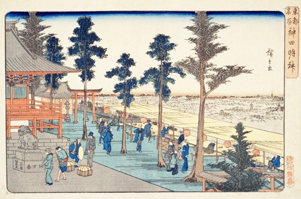 男と女が出会う場は神社の境内が多かった。なかでも神田明神は人気の場所だったとか。近くの上野・不忍池には、出会い茶屋という今のラブホテルのような茶屋もあった