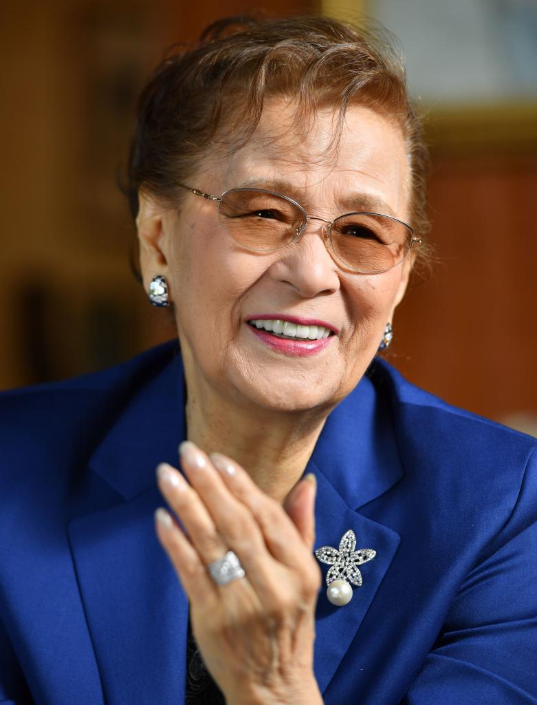 石原まき子さん　（撮影／写真部・東川哲也）