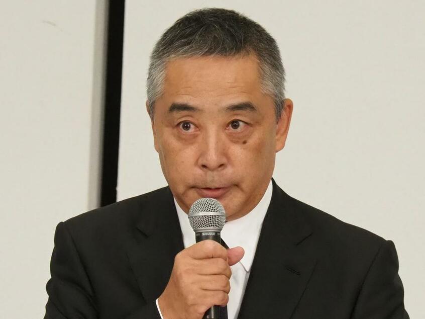 吉本興業の岡本昭彦社長（撮影／西岡千史）