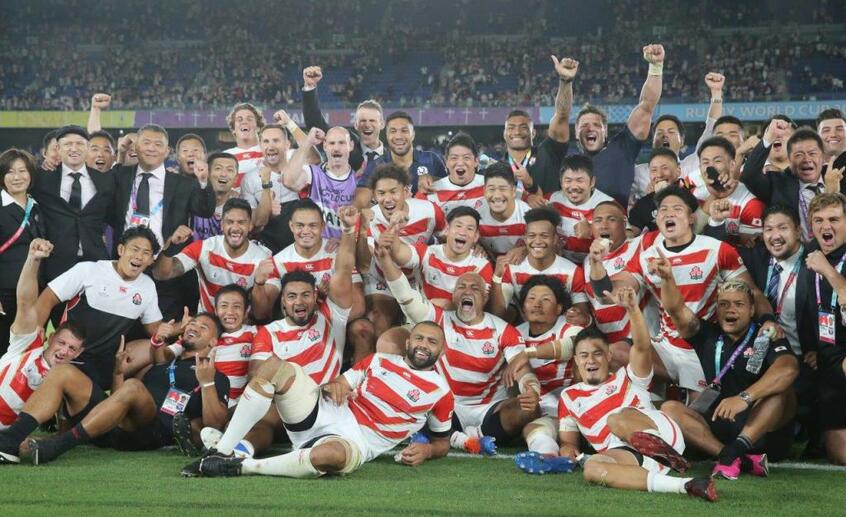 スコットランド戦に勝利し、決勝トーナメント進出を決めた選手たちの姿に胸が熱くなりました/10月13日
<br />