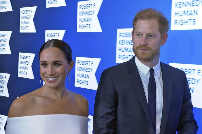 ヘンリー王子とメーガンさん（写真：AP/アフロ）