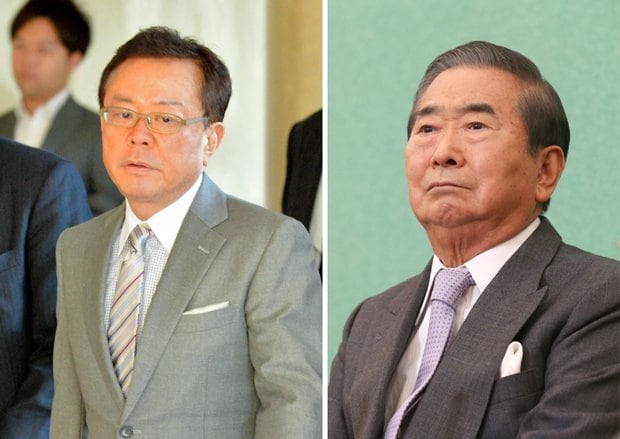 石原慎太郎氏（右）と猪瀬直樹氏　（ｃ）朝日新聞社