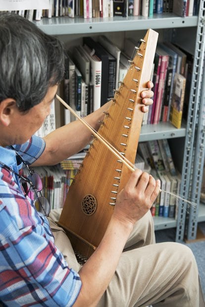 一人でいると美しい音色を出したくなる（撮影／写真部・岸本絢）