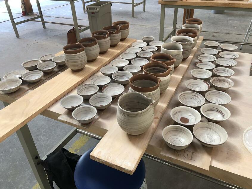 Sawtelle sake用のコラボ酒器