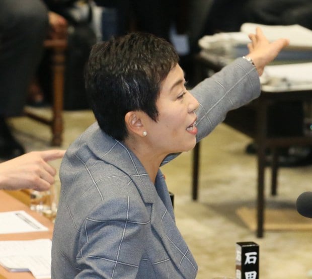 民進党の辻元清美議員（c）朝日新聞社