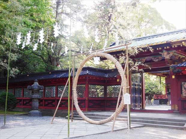根津神社の茅の輪（写真提供：根津神社）