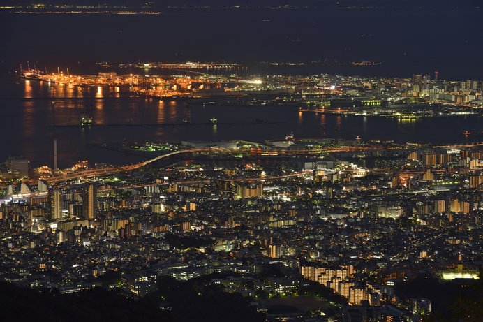 六甲山「天覧台」からの夜景