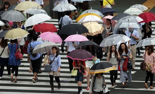 気象庁によれば、関東甲信の梅雨入りは平年で６月８日ごろだ　（ｃ）朝日新聞社　＠＠写禁