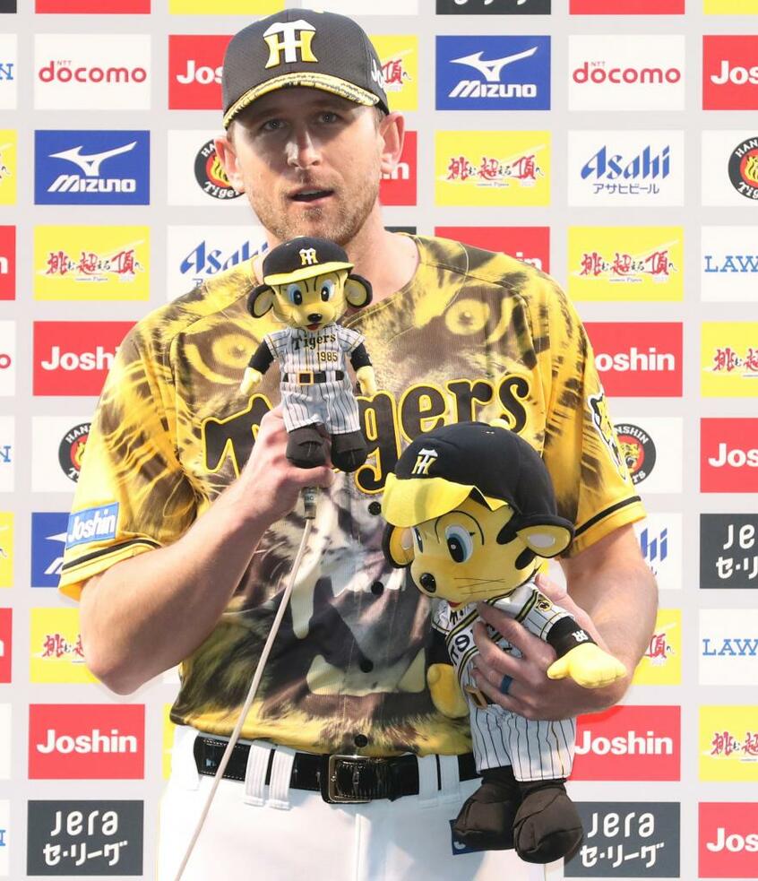 首位を走る阪神で安定した投球を見せているガンケル（代表撮影）