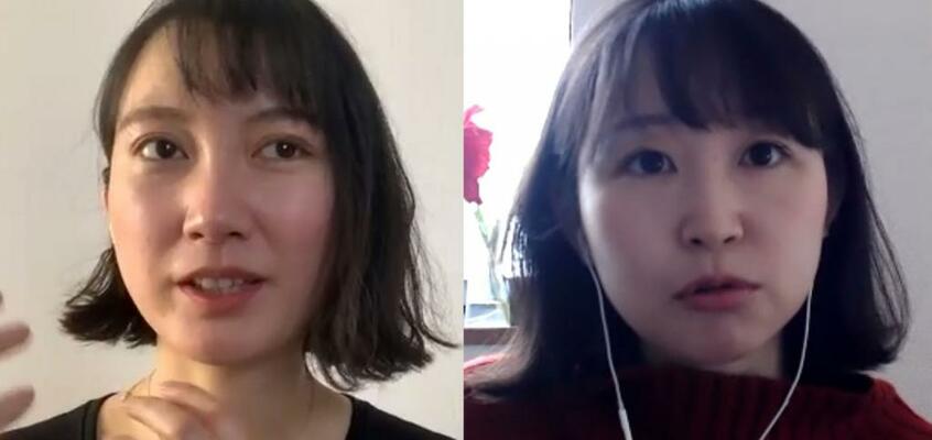 伊藤詩織(いとう・しおり、左)/1989年生まれ。主に海外メディアで映像ニュースやドキュメンタリーを発信。著書『Black Box』(文藝春秋)が第7回自由報道協会賞大賞を受賞。2020年9月、米誌タイムの「世界で最も影響力のある100人」に選ばれた/石川優実(いしかわ・ゆみ):1987年生まれ。2019年に、職場で女性のみにヒールやパンプスを義務付けることは性差別であるとして#KuToo運動を展開し署名を厚生労働省に提出。同年英BBCの世界の人々に影響を与えた「100Women」に選ばれた(撮影/編集部・上栗崇)