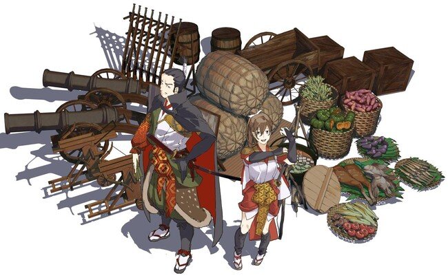 写真・図版（1枚目）| 小説／コミックス累計発行部数300万部超の人気原作『戦国小町苦労譚』のフルボイス・ヴィジュアルノベルアプリタイトルが『戦国小町苦労譚 語絵巻 -カタリエマキ -』に正式決定！