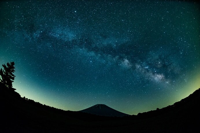 富士山と星月夜