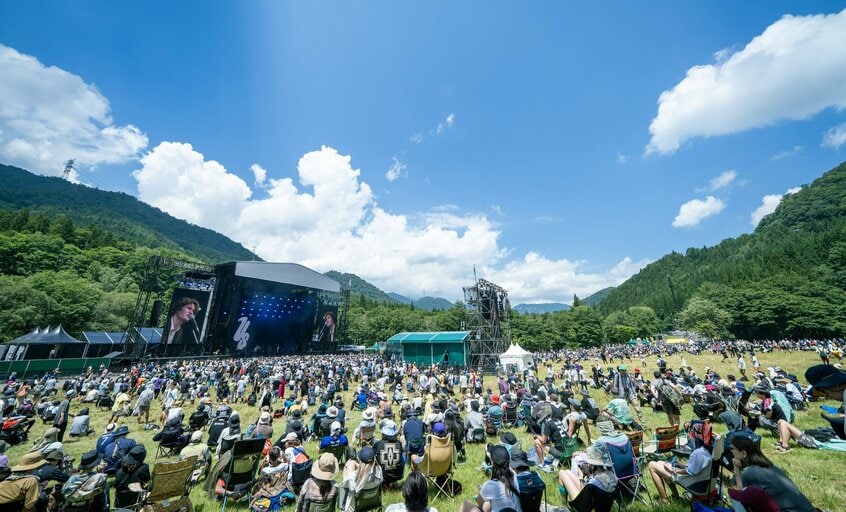 フジロックフェスティバル‘25、グリーンステージの様子(撮影/宇宙大使☆スター)